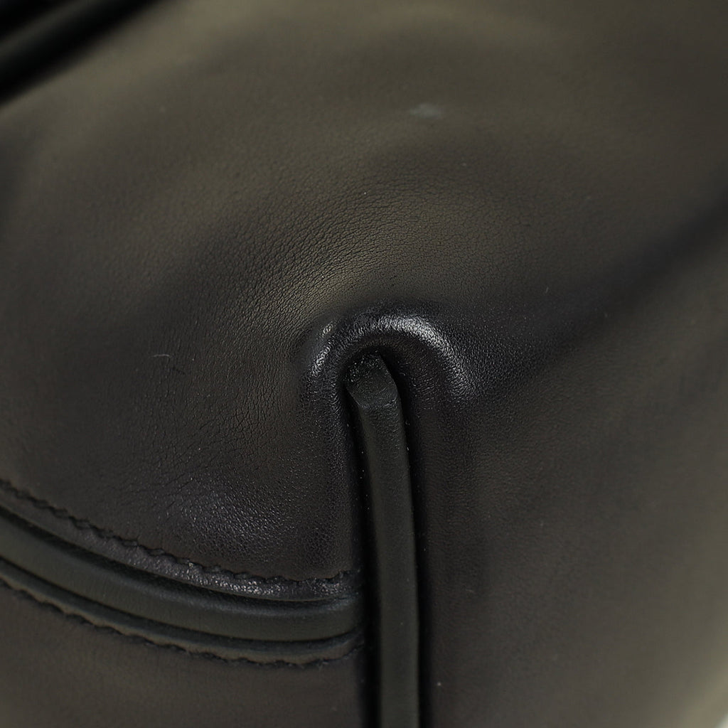 Hermes Noir 24/24 21 Swift Leather Bag