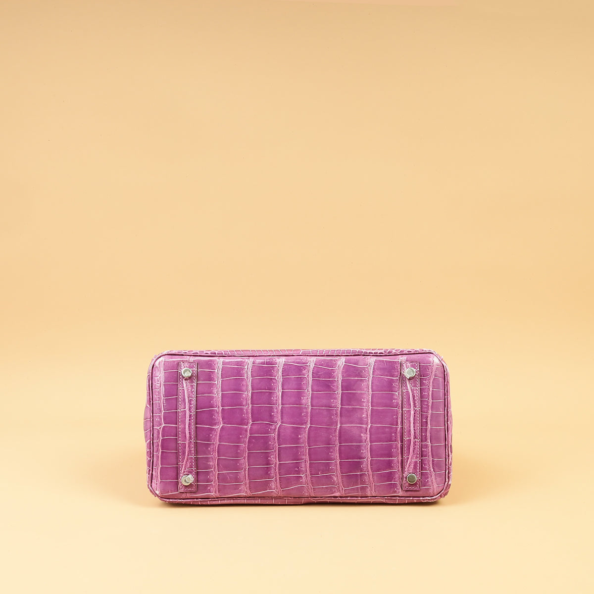 Hermes Violet Shiny Porosus Crocodile Birkin 30 Bag