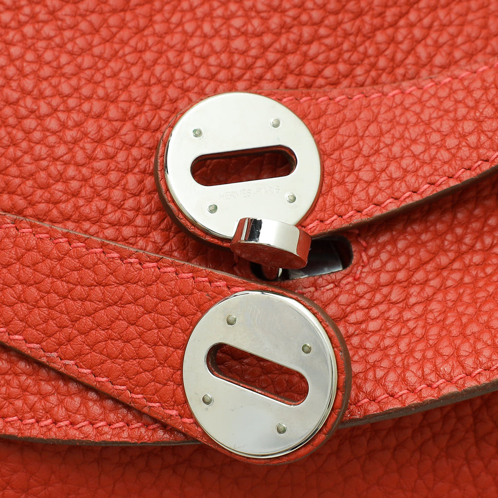 Hermes Sanguine Bougainvillea Verso Lindy 34 Bag