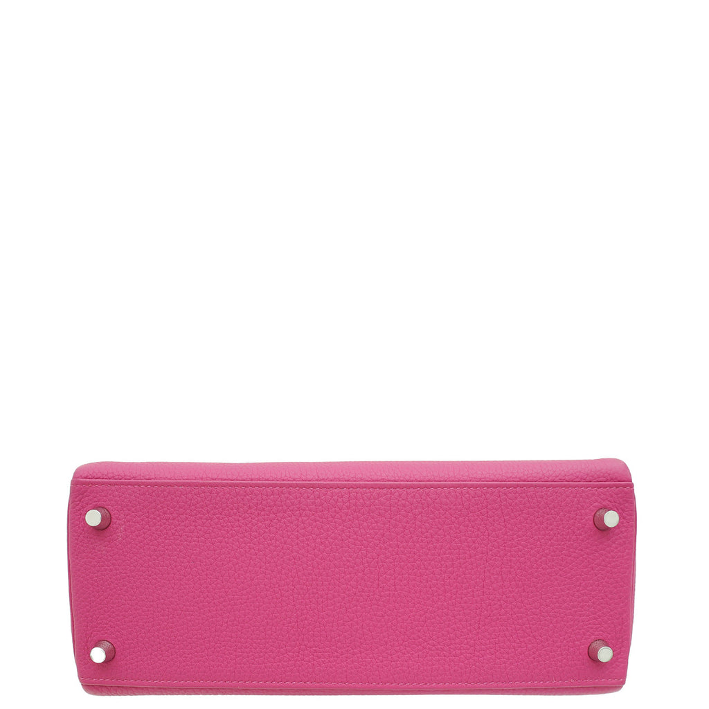 Hermes Rose Pourpre Kelly 28 Retourne Bag