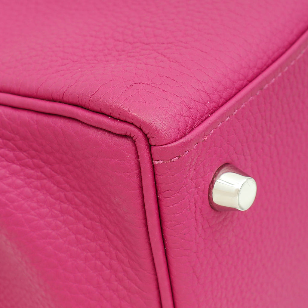 Hermes Rose Pourpre Kelly 28 Retourne Bag