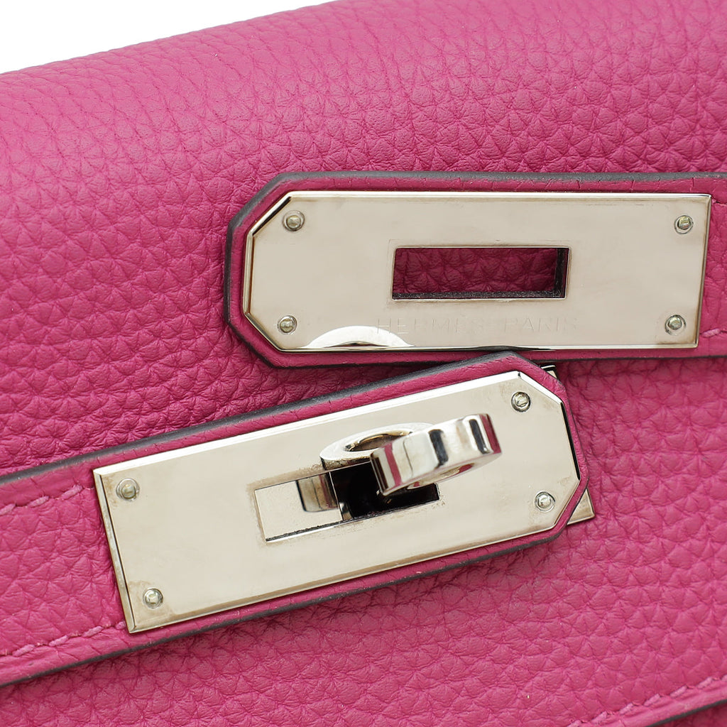 Hermes Rose Pourpre Kelly 28 Retourne Bag