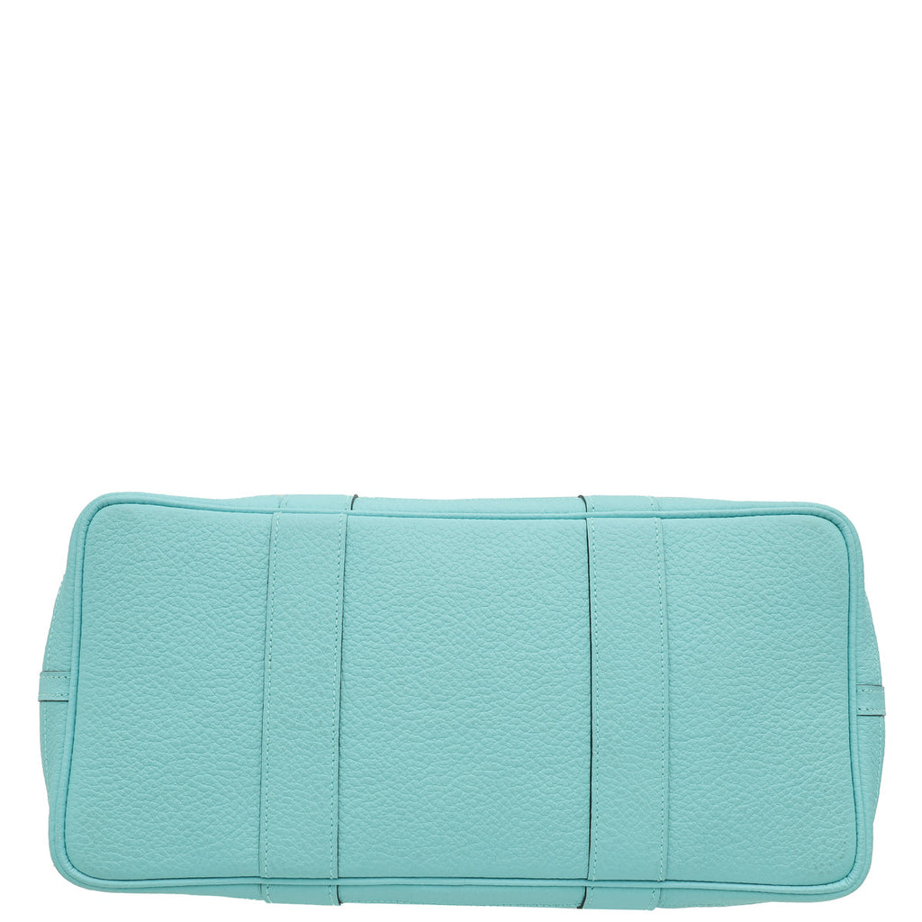 Hermes Bleu Atoll Garden Party 36 Vache Country Bag