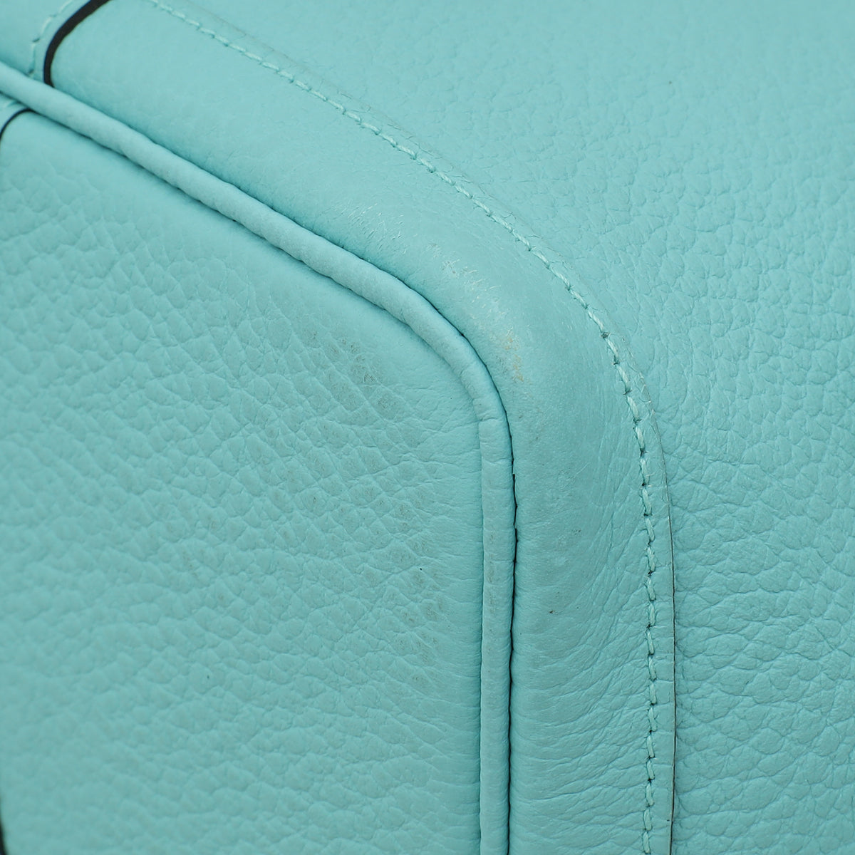 Hermes Bleu Atoll Garden Party 36 Vache Country Bag