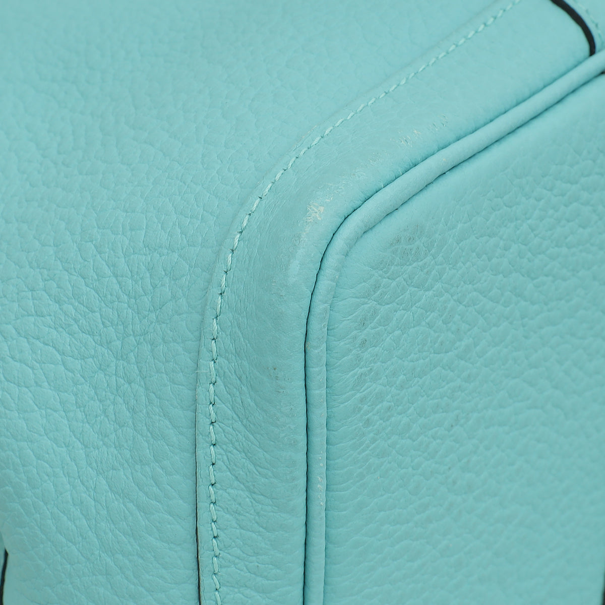 Hermes Bleu Atoll Garden Party 36 Vache Country Bag
