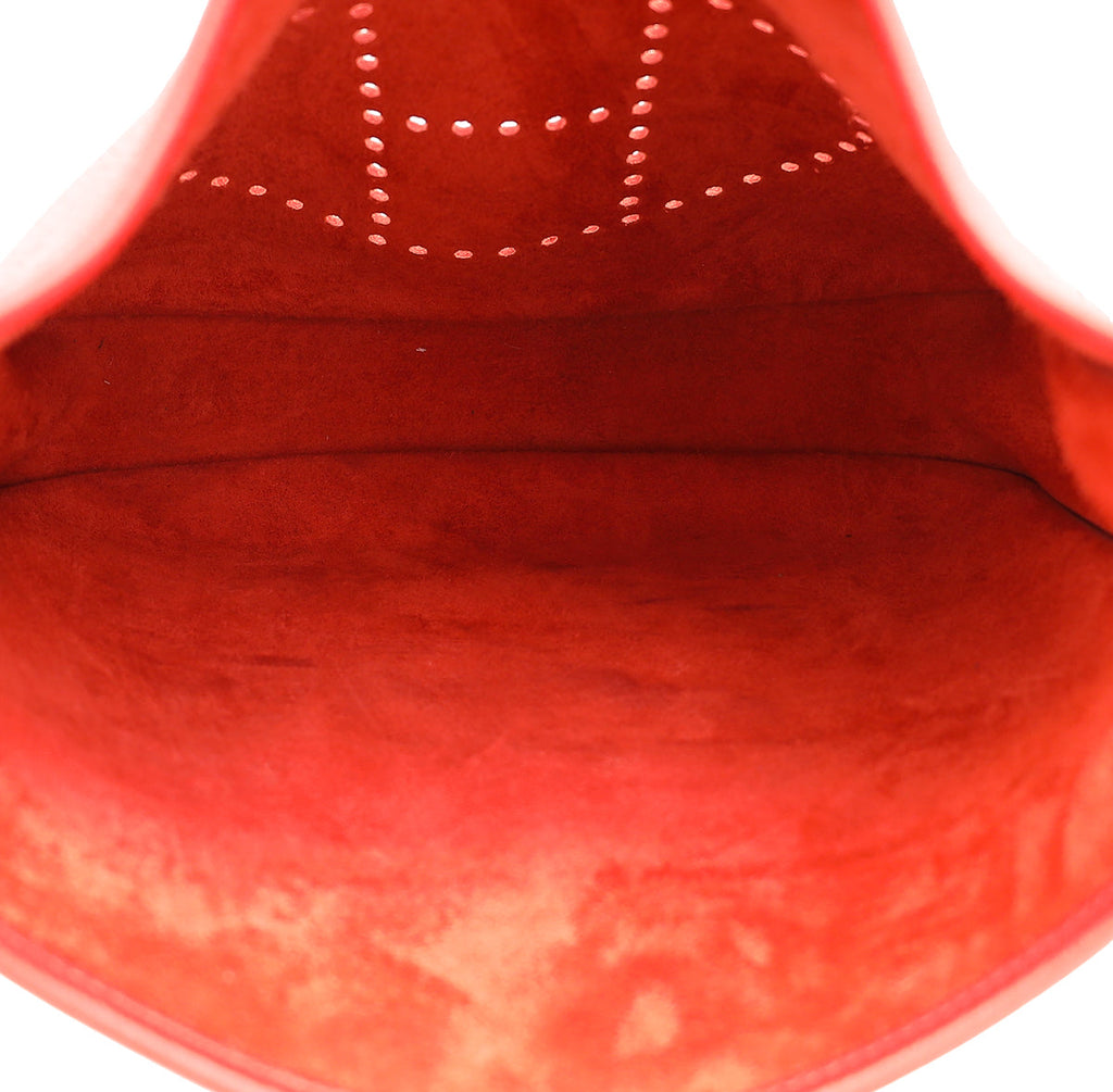 Hermes Rouge De Coeur Evelyne III PM Bag