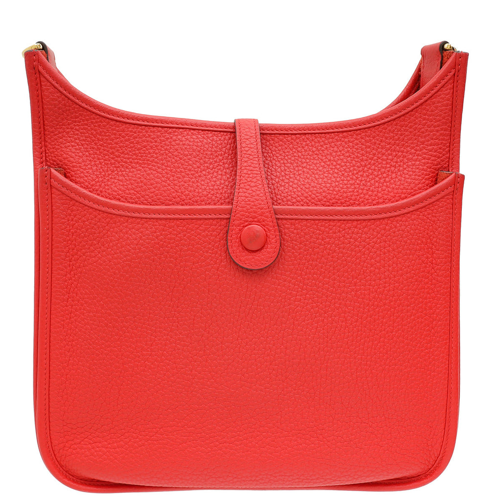 Hermes Rouge De Coeur Evelyne III PM Bag