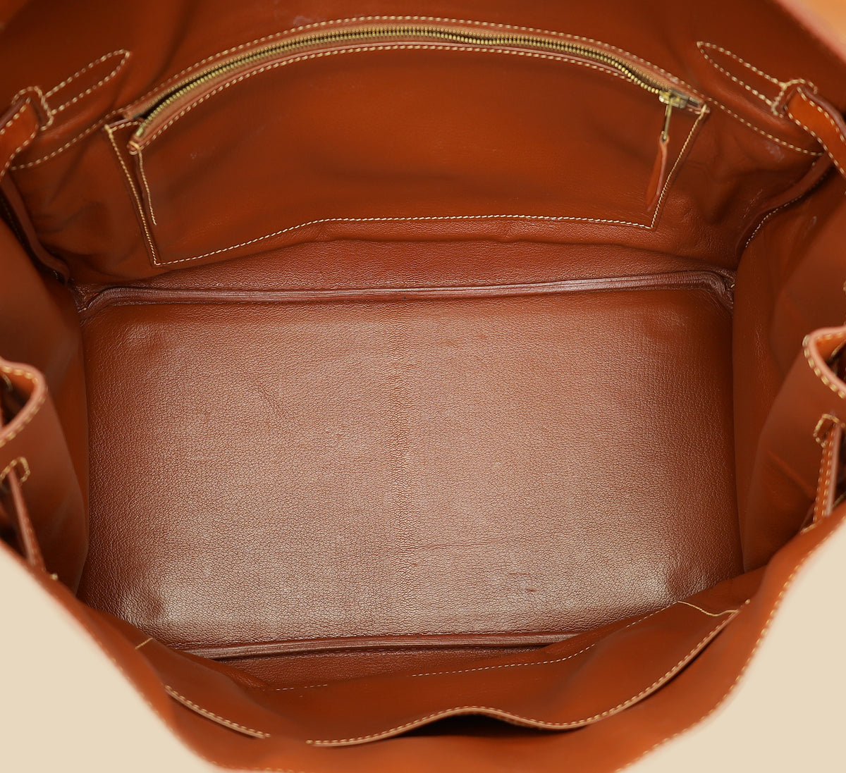 Hermes Gold Birkin 35 Barenia Bag