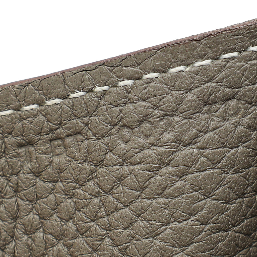 Hermes Gris Etain Halzan 31 Bag