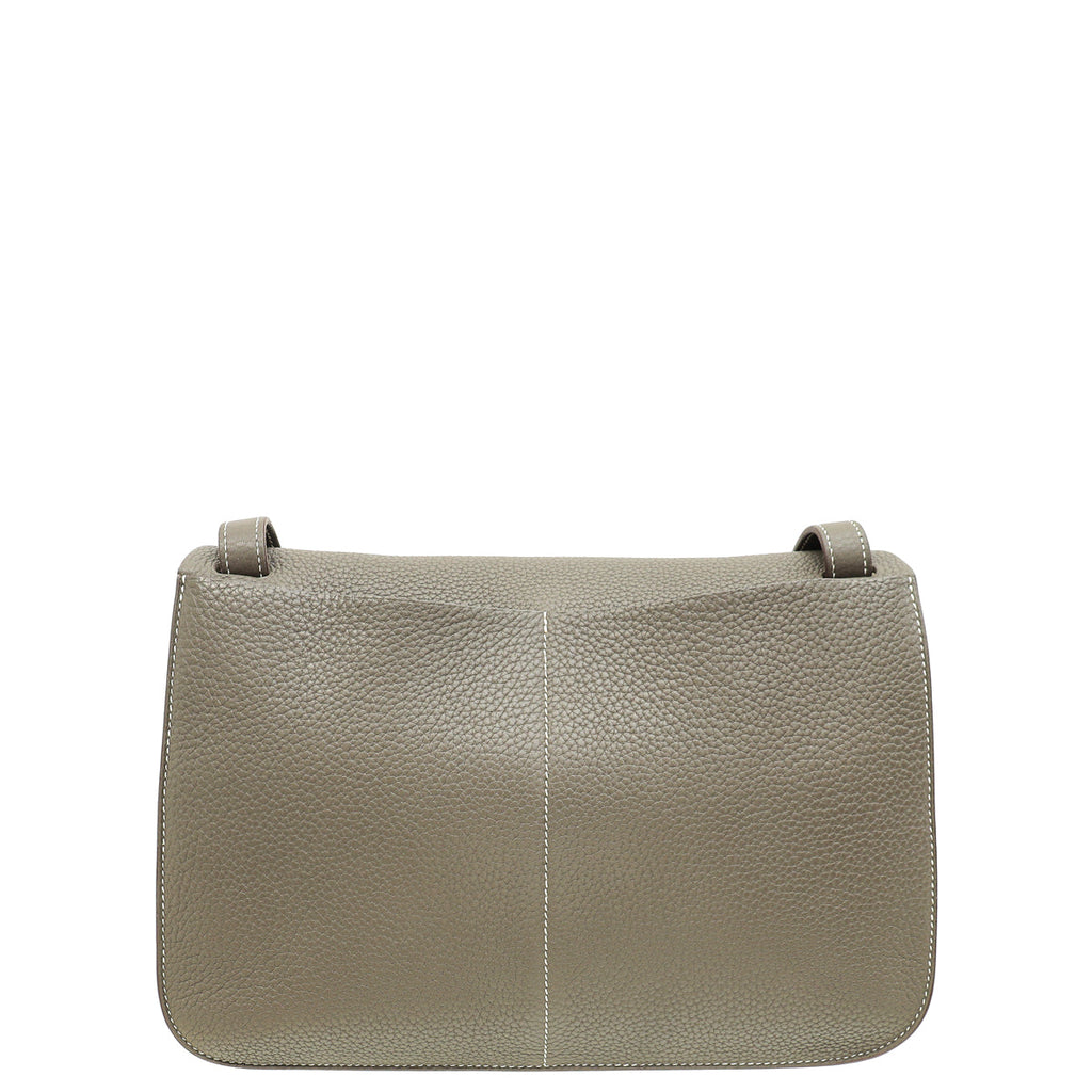 Hermes Gris Etain Halzan 31 Bag