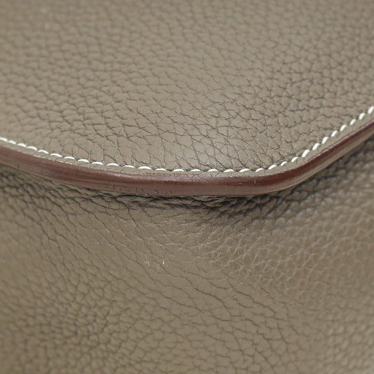 Hermes Gris Etain Halzan 31 Bag
