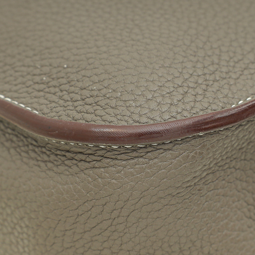 Hermes Gris Etain Halzan 31 Bag