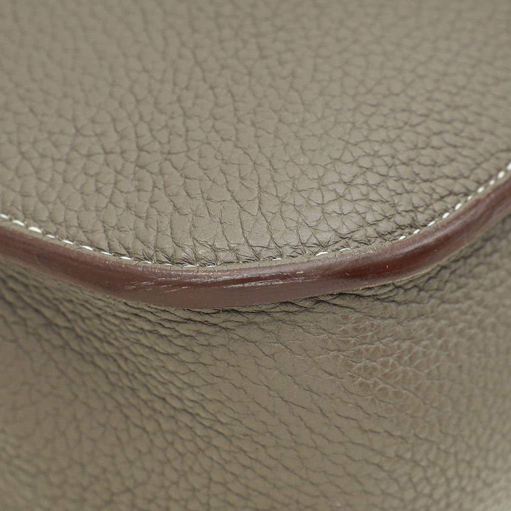 Hermes Gris Etain Halzan 31 Bag