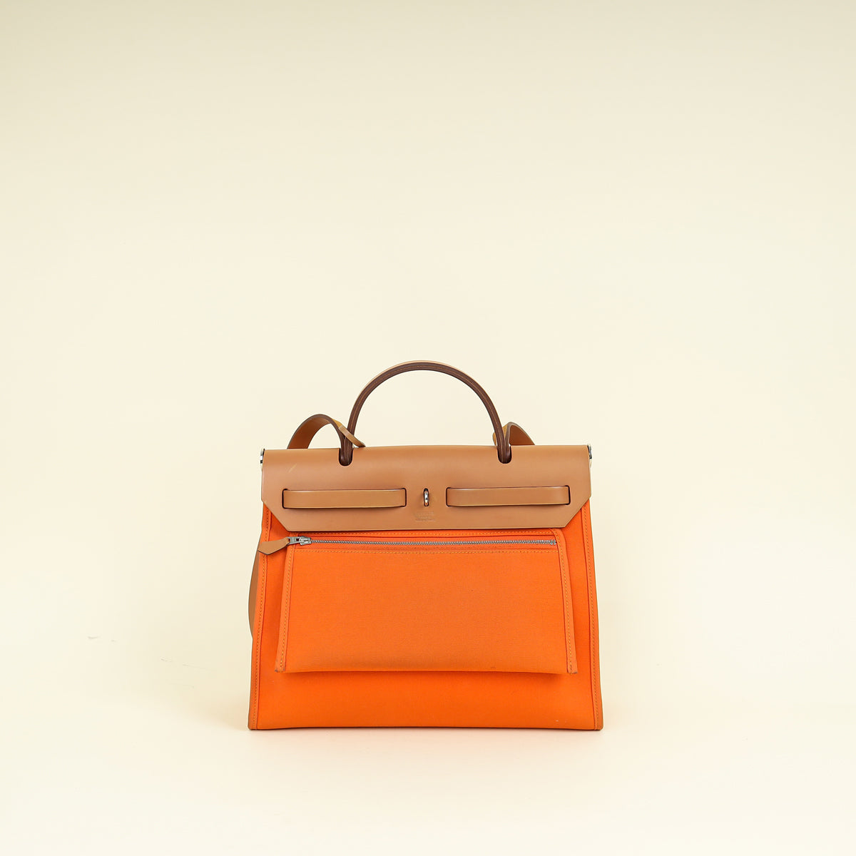 Hermes Orange Sellier Herbag Zip 31 PM Bag