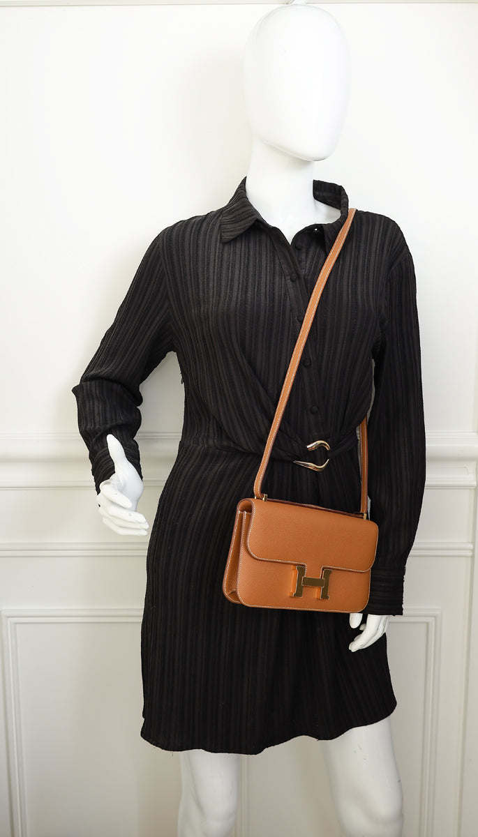 Hermes Gold Constance Elan Bag