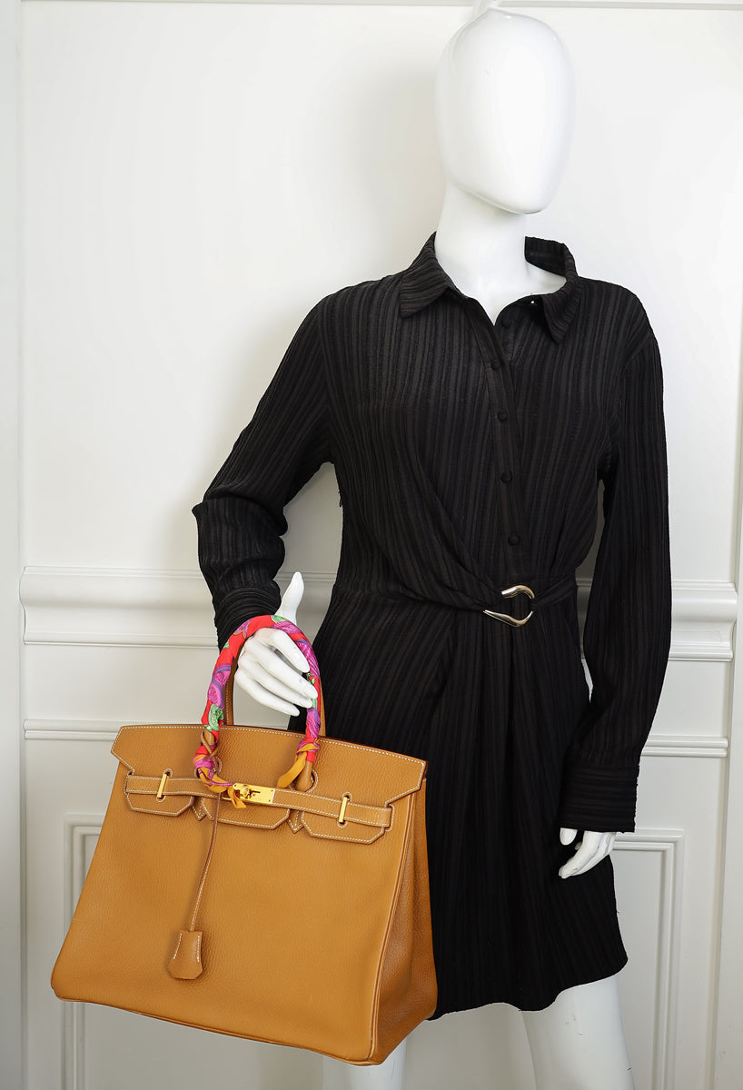 Hermes Naturelle Birkin 35 Bag