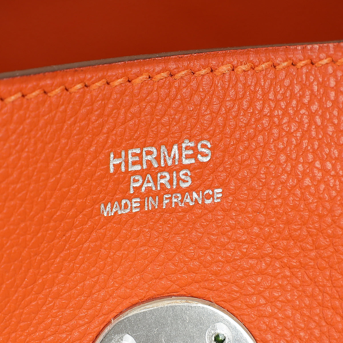 Hermes Orange Lindy 30 Evercolor Bag