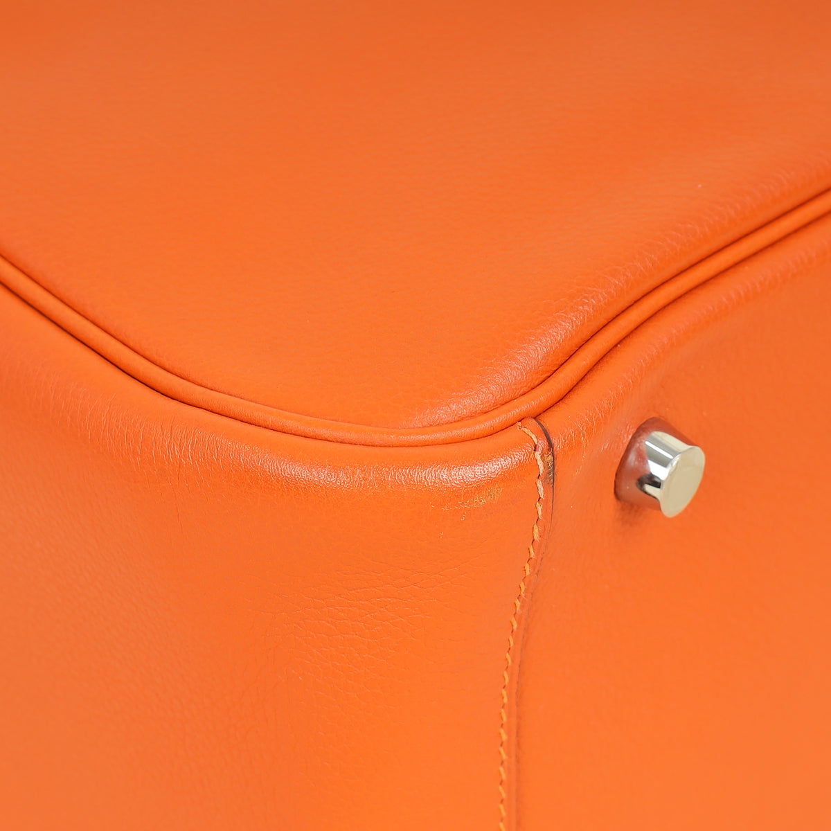 Hermes Orange Lindy 30 Evercolor Bag