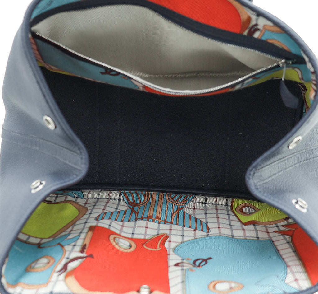 Hermes Blue Indigo Garden Party 36 Bag