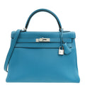 Hermes Cobalt Retourne Kelly 32 Bag