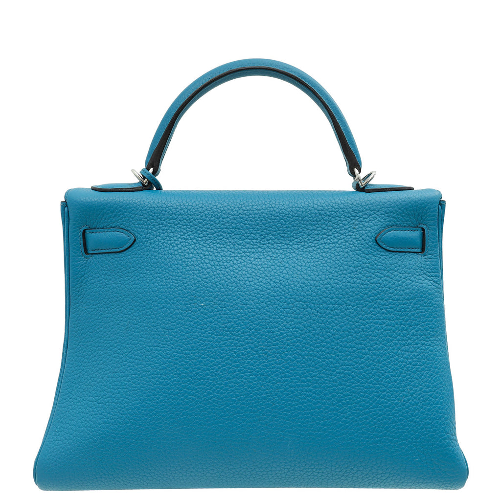 Hermes Cobalt Retourne Kelly 32 Bag