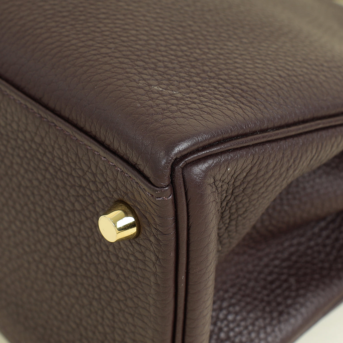 Hermes Rouge Sellier Retourne Kelly 28 Bag