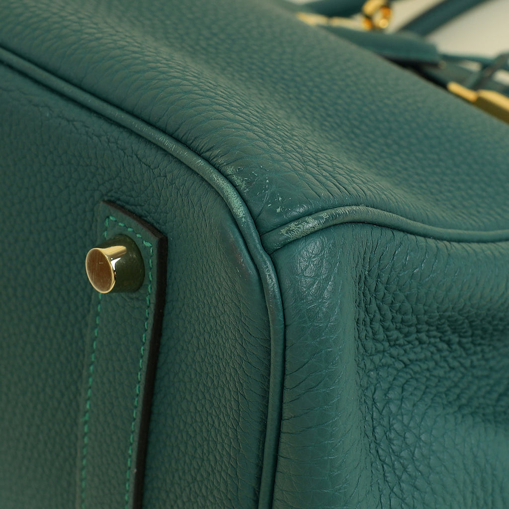 Hermes Malachite Birkin 35 Bag