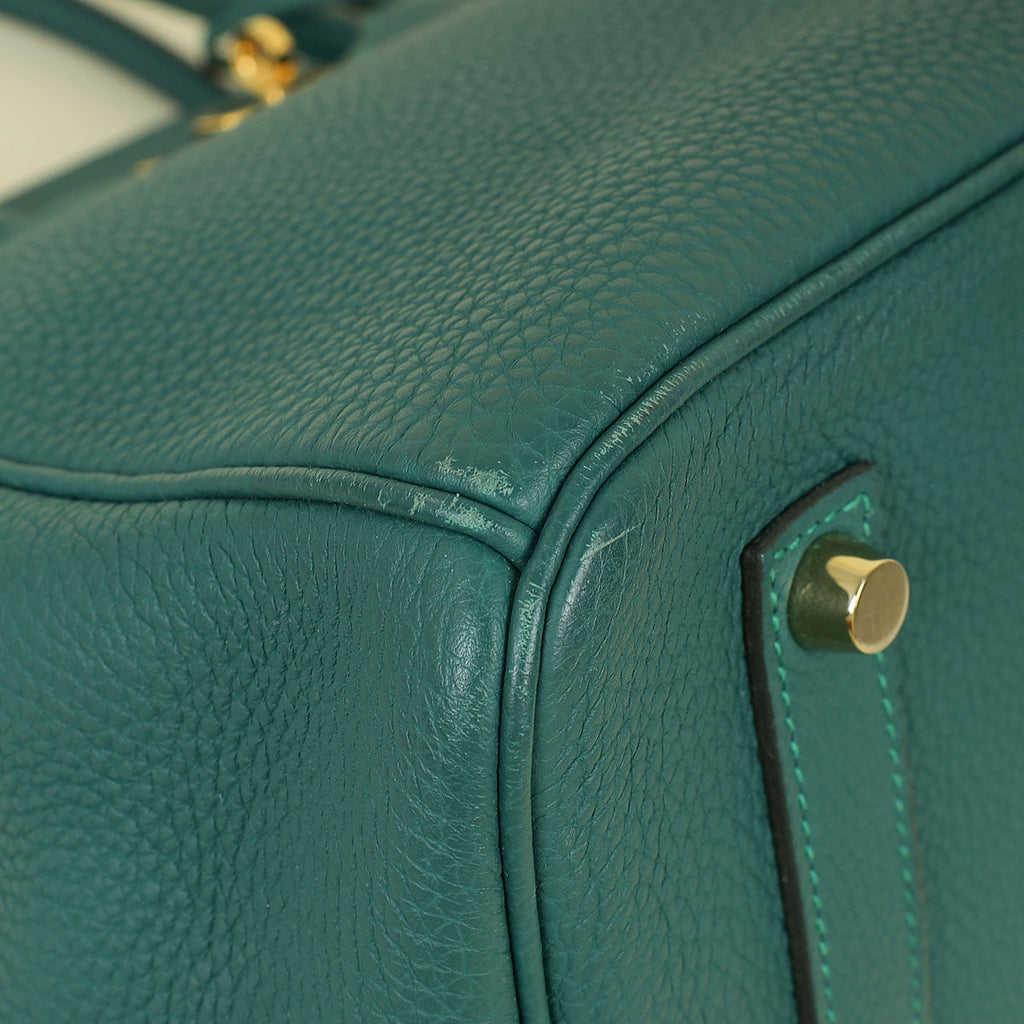 Hermes Malachite Birkin 35 Bag