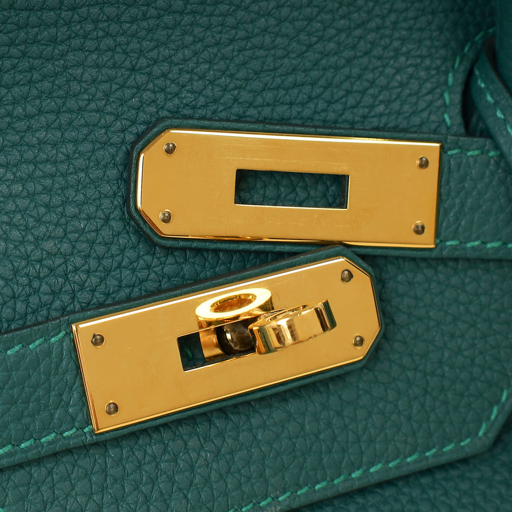 Hermes Malachite Birkin 35 Bag