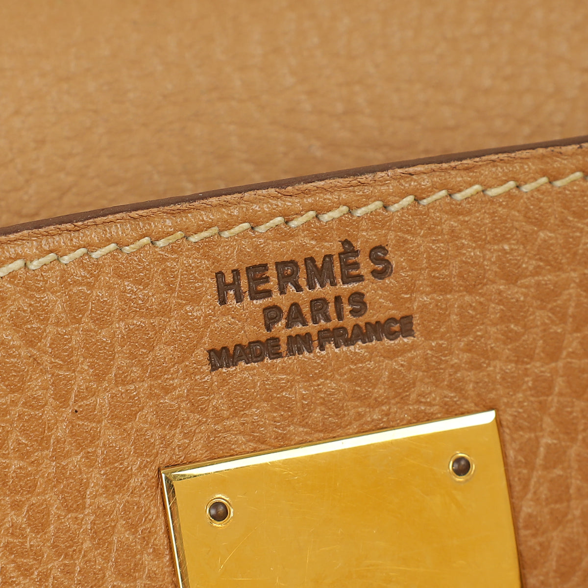 Hermes Naturelle Vintage Sellier Kelly 32 Bag