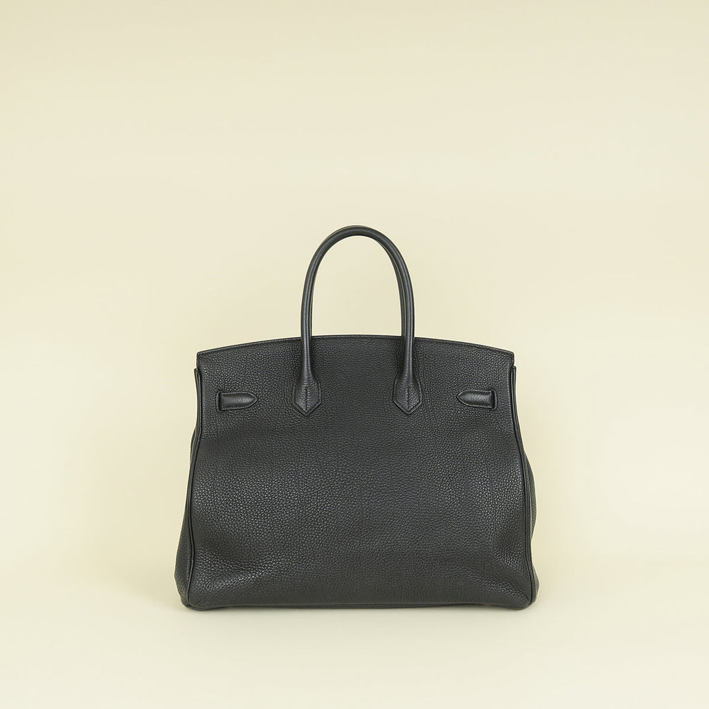 Hermes Noir Birkin 35 Bag