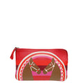 Hermes Rouge Coeur Alezan Rainbow Love Print Carre Pocket Long Pouch