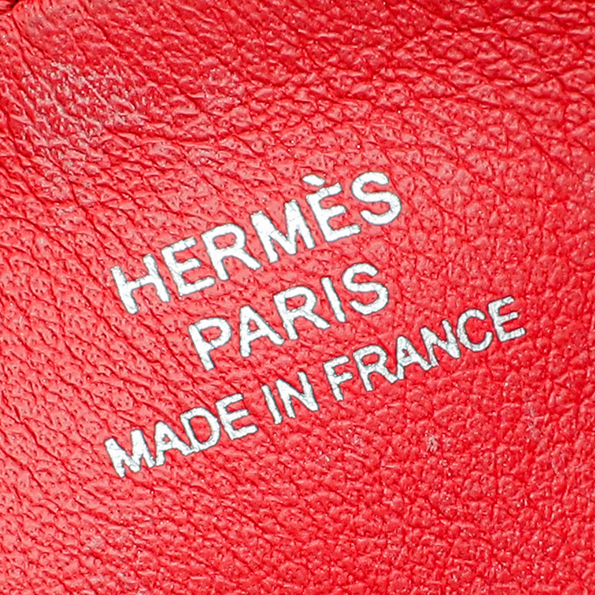 Hermes Rouge Coeur Alezan Rainbow Love Print Carre Pocket Long Pouch