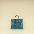 Hermes Colvert Shiny Porosus Crocodile Birkin 25 Bag