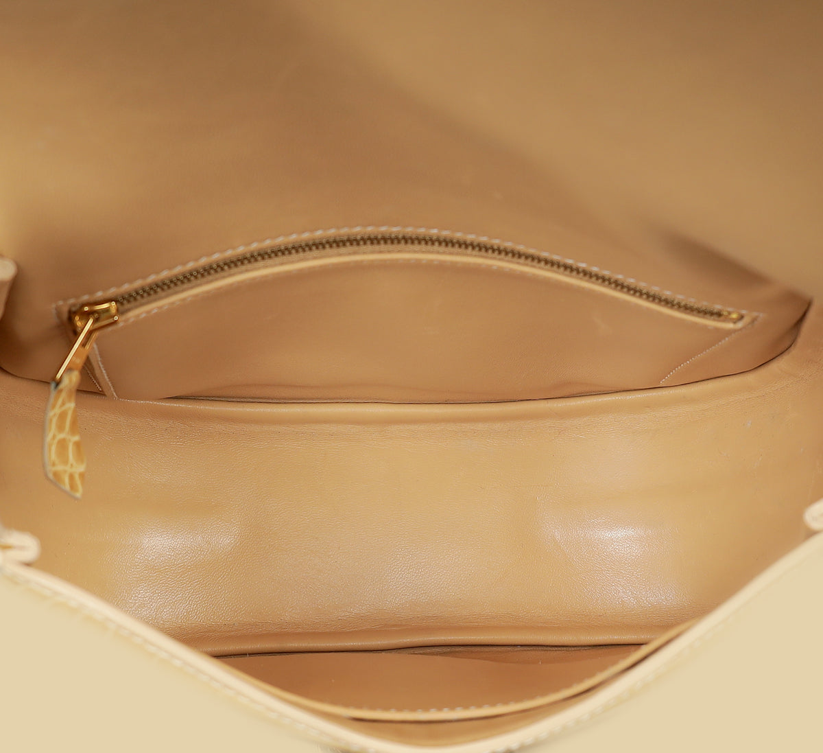 Hermes Jaune Poussin Alligator Passe-Guide Bag