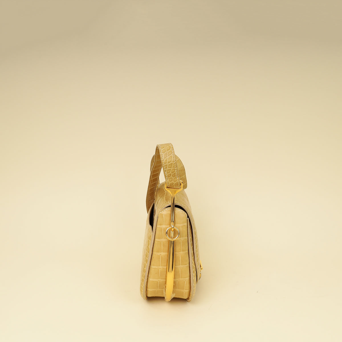 Hermes Jaune Poussin Alligator Passe-Guide Bag
