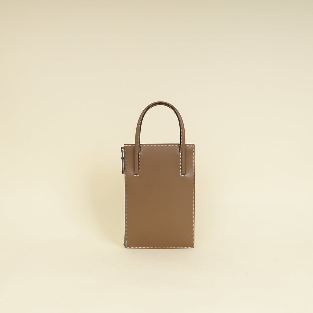 Hermès Etoupe Cadenas clutch