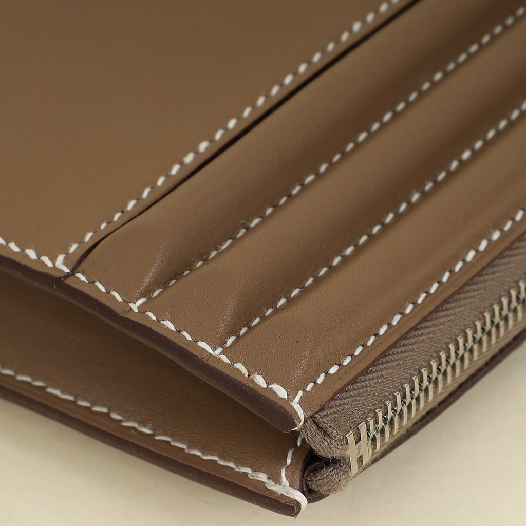 Hermès Etoupe Cadenas clutch