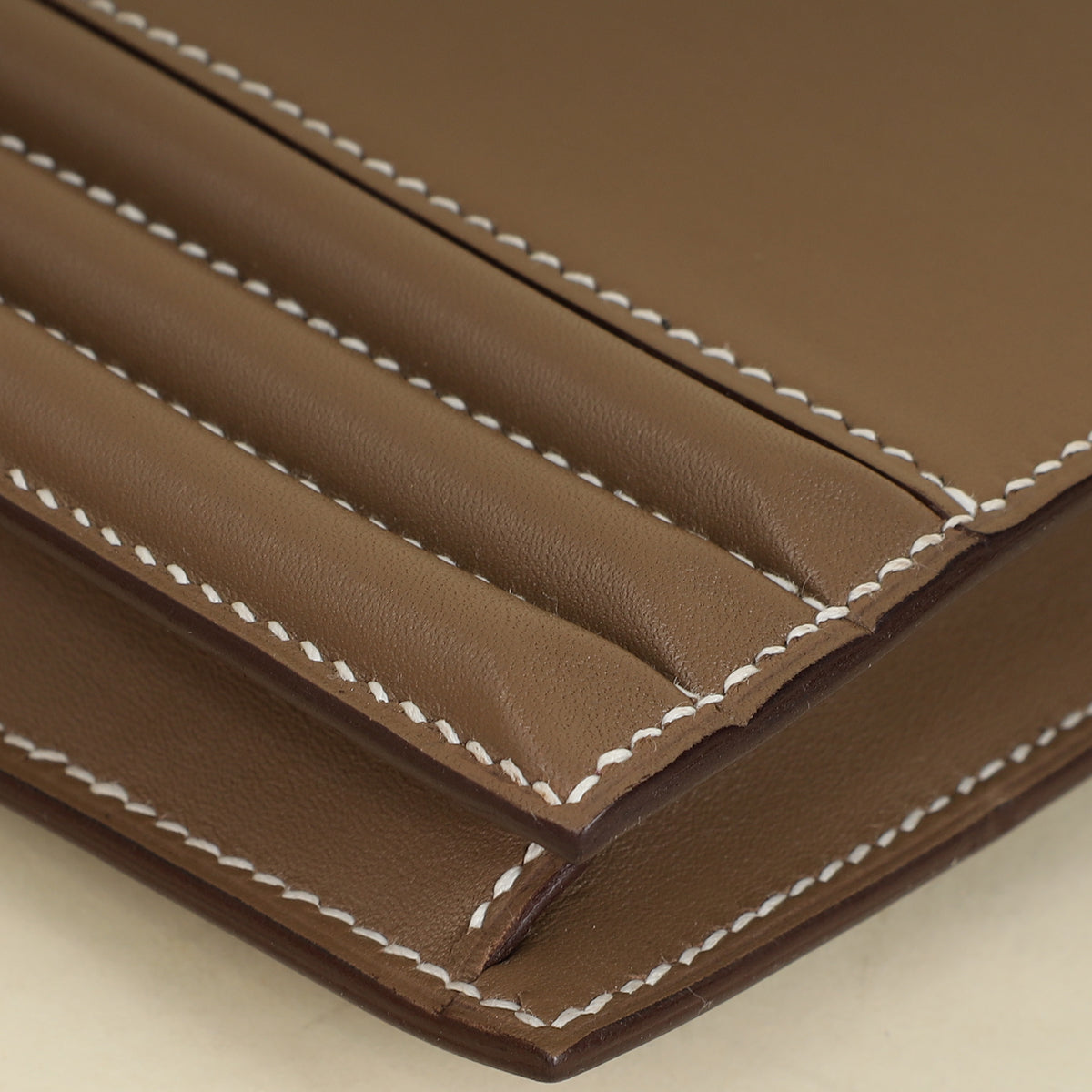 Hermès Etoupe Cadenas clutch