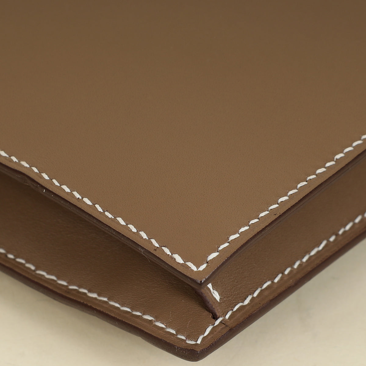 Hermès Etoupe Cadenas clutch