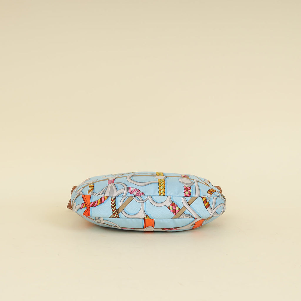 Hermes Tricolor "Panoplie Equestre" Printed Sursoie To Go Pouch