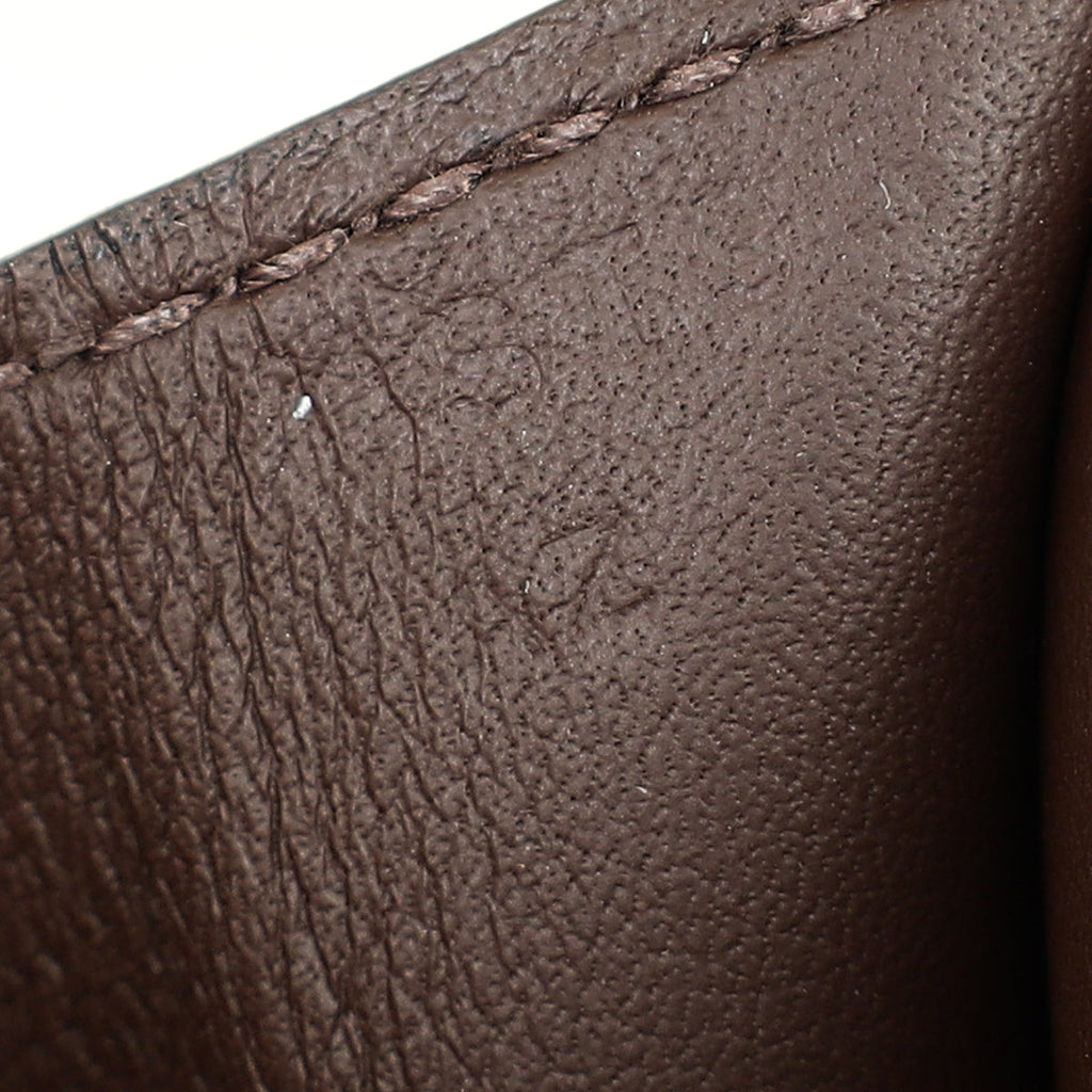 Hermes Rouge Sellier Birkin Shadow Clutch