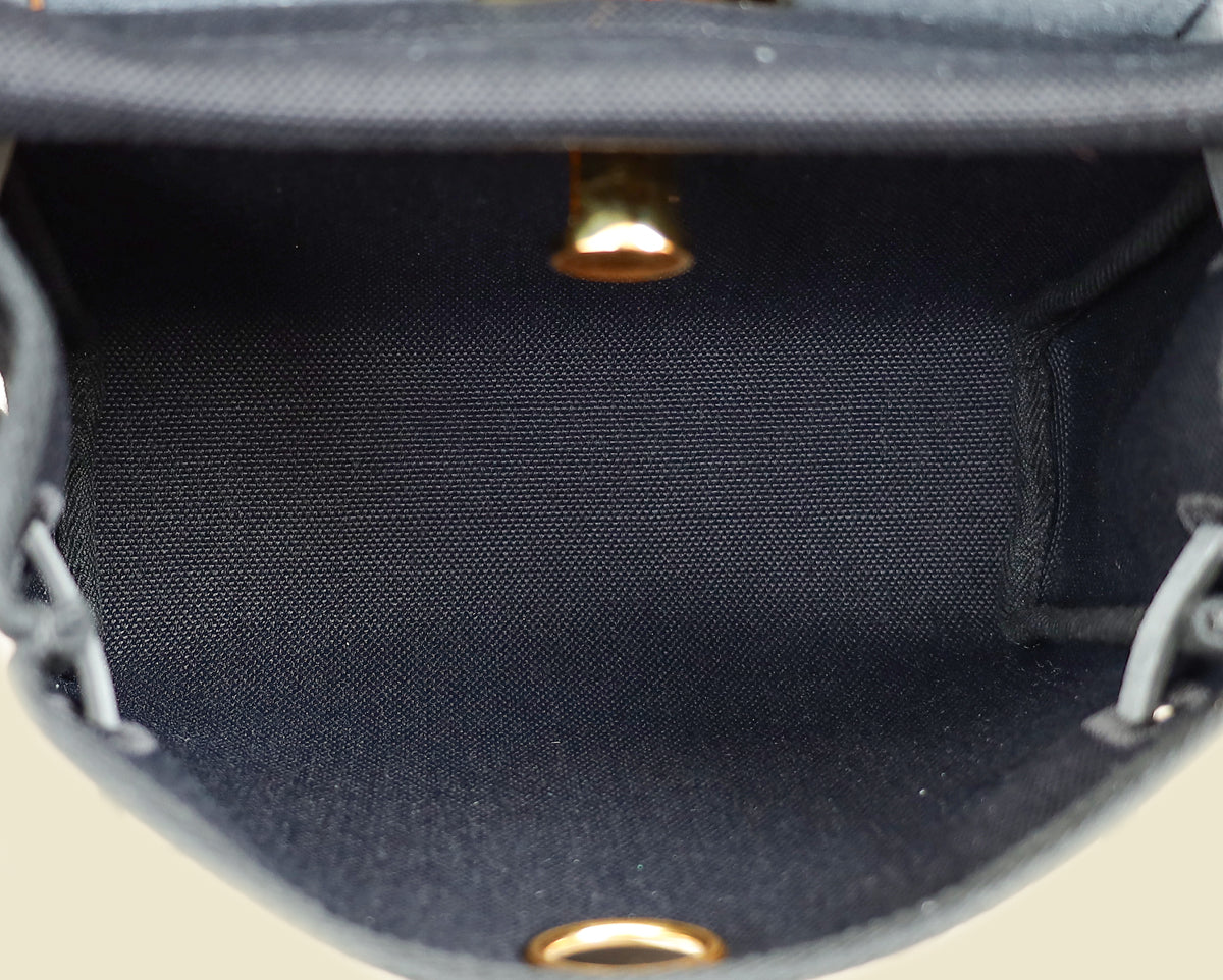 Hermes Noir Herbag Zip 20 Mini Bag