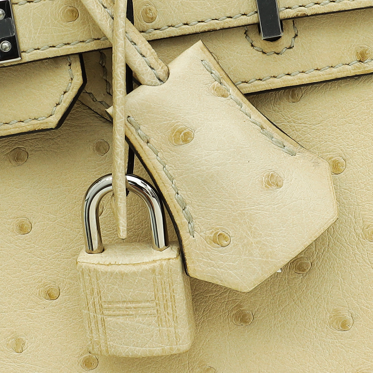 Hermes Parchemin Ostrich Birkin 25 Bag