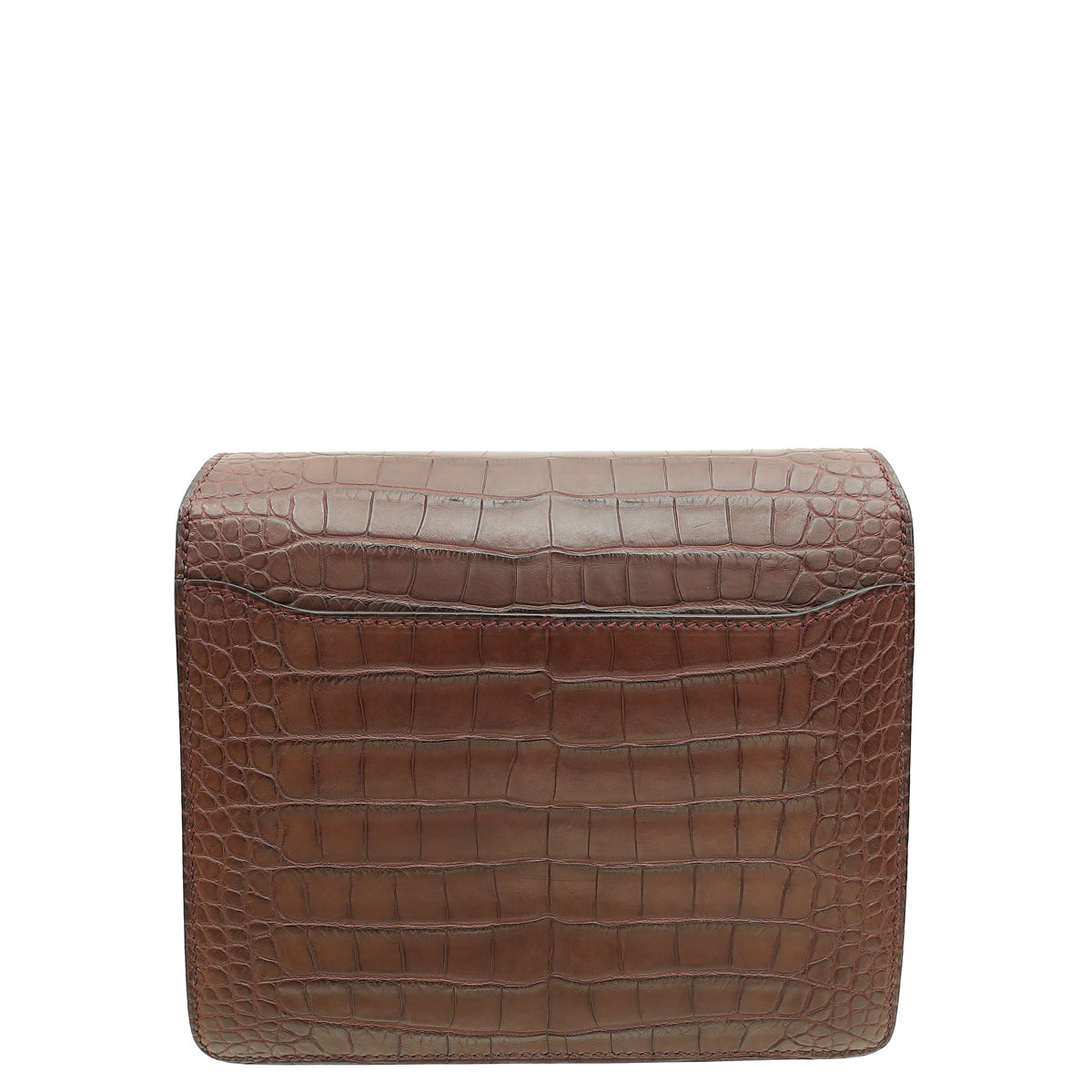 Hermes Bordeaux Matte Alligator Sac Roulis Mini Bag