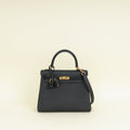 Hermes Noir Retourne Kelly Touch 25 Bag