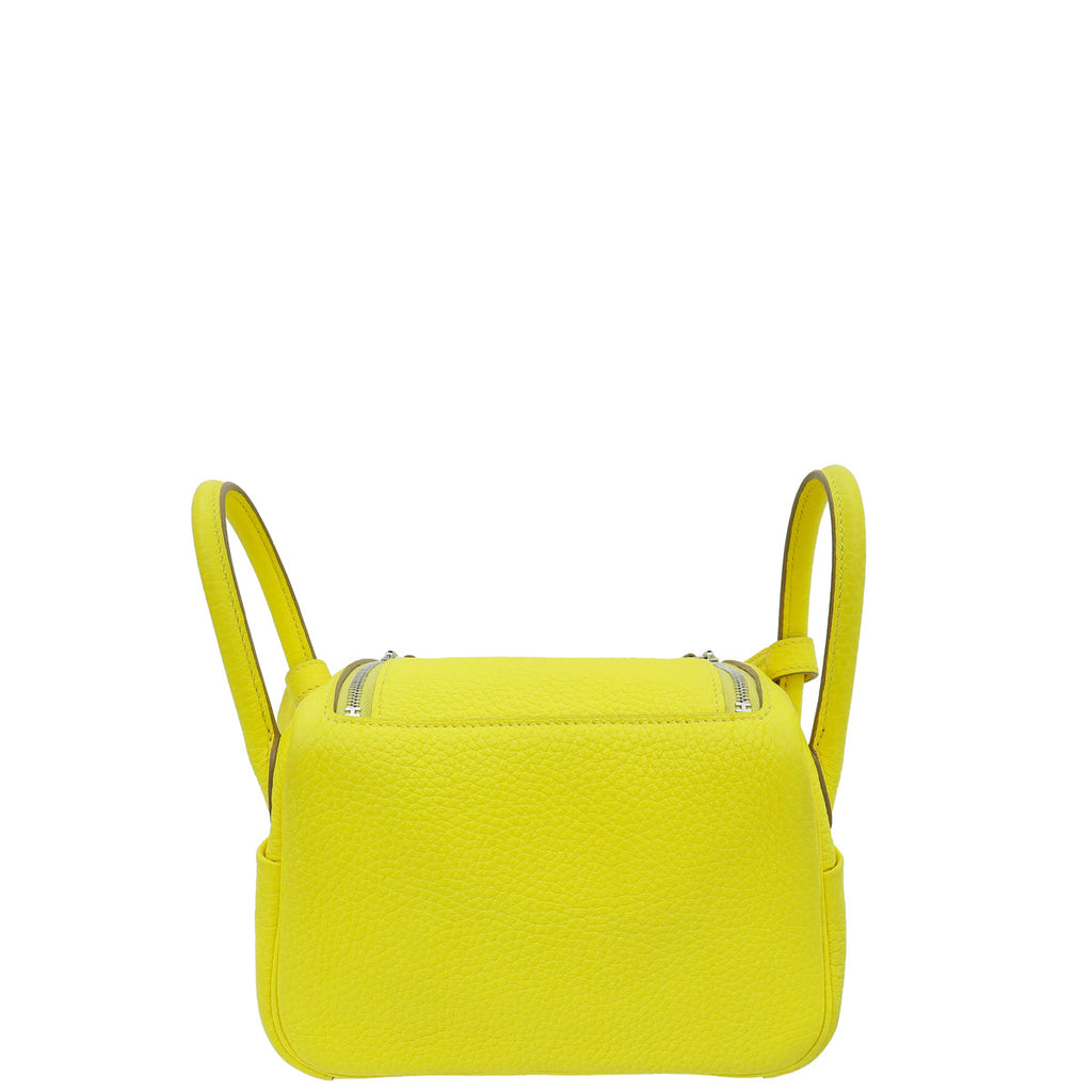 Hermes Lime Mini Lindy Bag