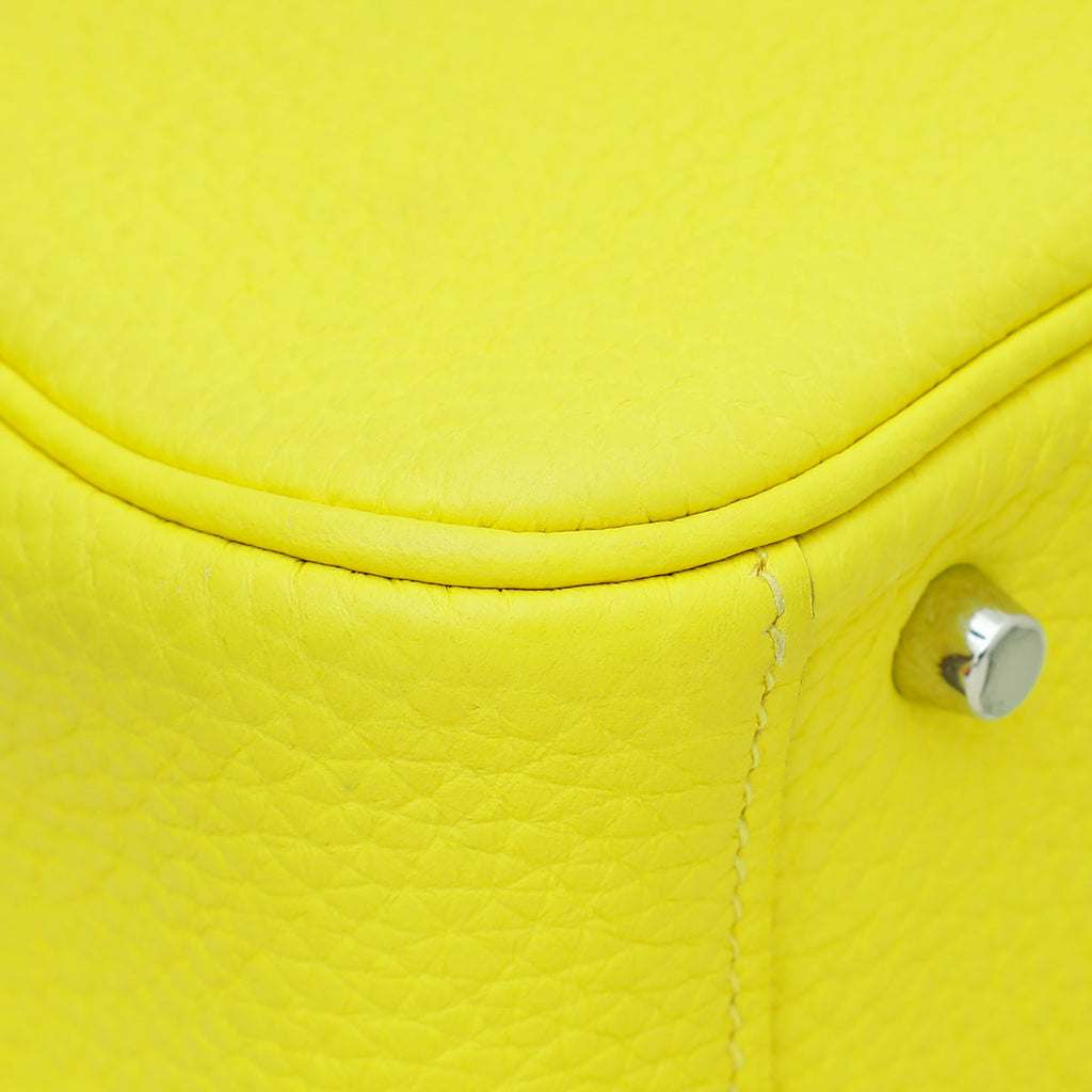 Hermes Lime Mini Lindy Bag