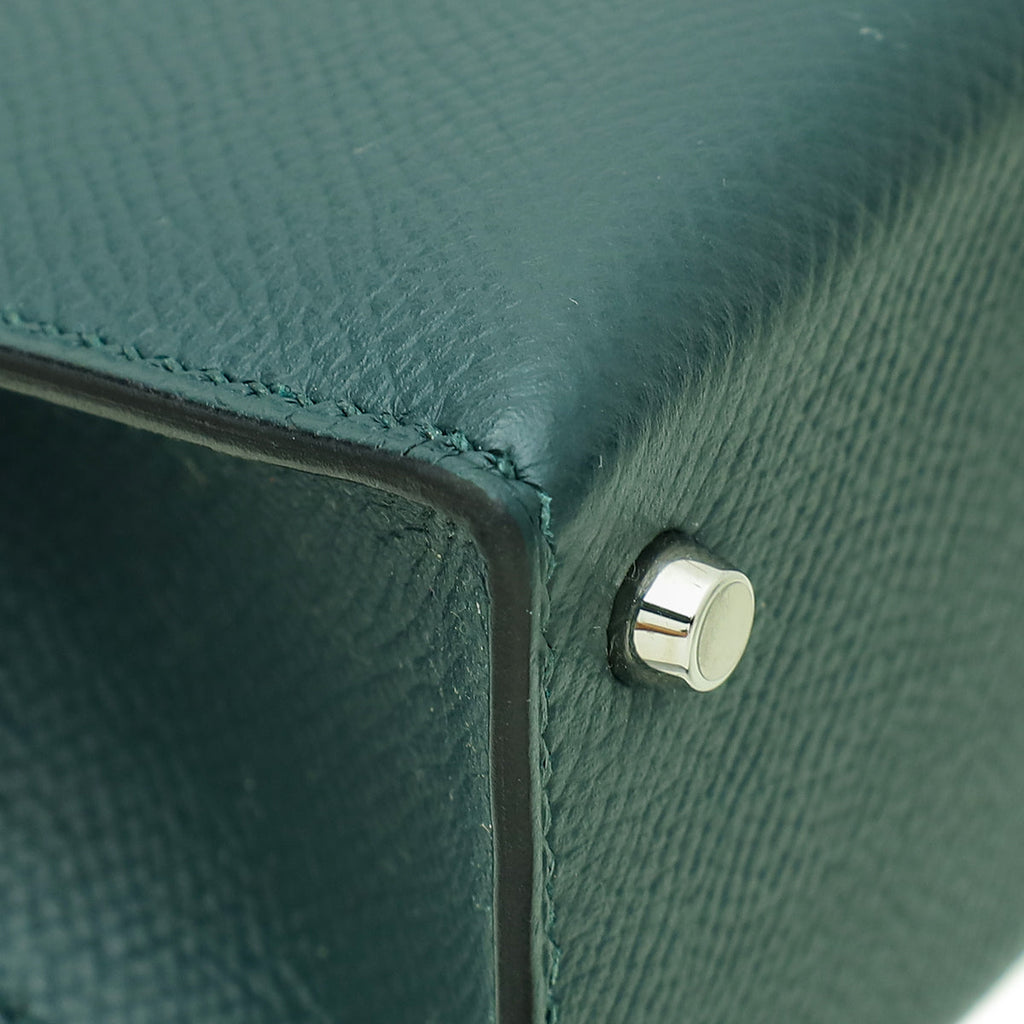 Hermes Vert Fonce Kelly Mini 20 Sellier Bag