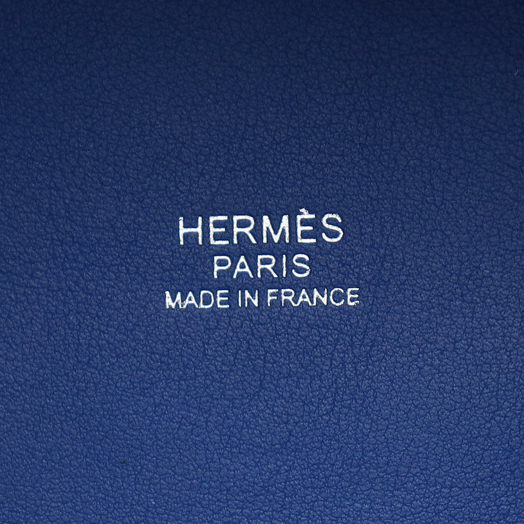 Hermes Bleu France Cargo Picotin Lock 18 Bag